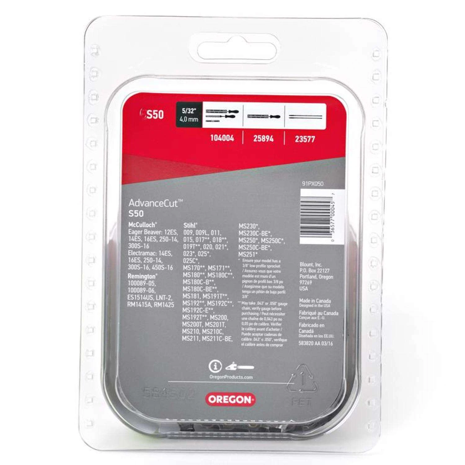 Oregon AdvanceCut S50 14 In. Chainsaw Chain 50 Links 6 Oregon AdvanceCut S50 14 In. Chainsaw Chain 50 Links - Image 4