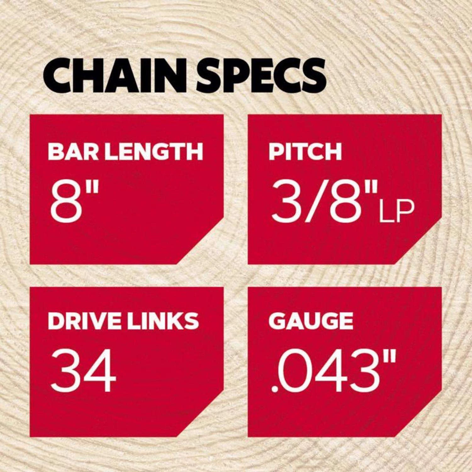 Oregon AdvanceCut R34 8 In. Chainsaw Chain 34 Links 5 Oregon AdvanceCut R34 8 In. Chainsaw Chain 34 Links - Image 3