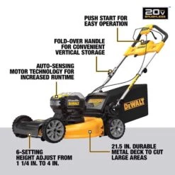 DeWalt 20V MAX DCMWSP244U2 21 In. 20 V Battery Self-Propelled Lawn Mower Kit (Battery & Charger) -Power Lawn Equipment f09d0af7 a008 4493 b631 5597c5089a13