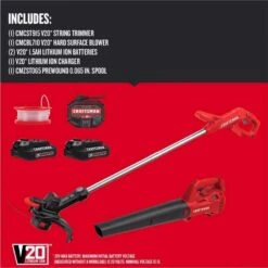 Craftsman V20 CMCK279C2 10 In. Battery Blower/Trimmer Kit (Battery & Charger) 14 Craftsman V20 CMCK279C2 10 In. Battery Blower/Trimmer Kit (Battery & Charger) -Power Lawn Equipment f0d4e235 75f9 46a9 9329 7d4a05703e2f