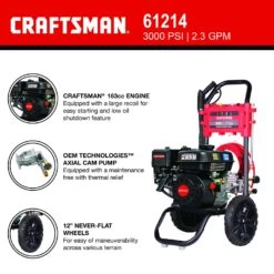 Craftsman CMXGWFN061214 CRX 3000 Psi Gas 2.3 Gpm Pressure Washer 11 Craftsman CMXGWFN061214 CRX 3000 Psi Gas 2.3 Gpm Pressure Washer -Power Lawn Equipment f5821b36 56bc 41bf a433 b842d8eba666