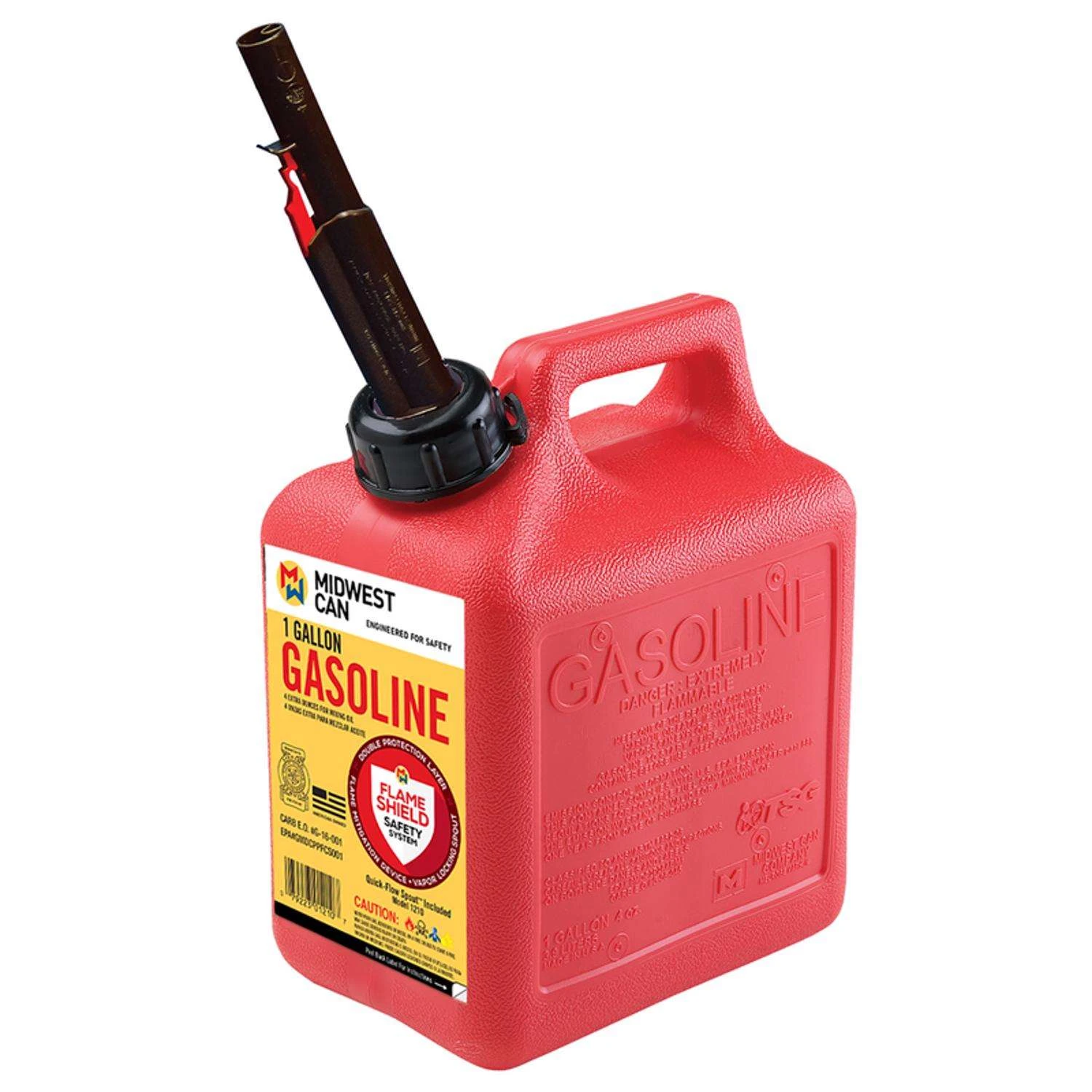 Midwest Can FlameShield Safety System Plastic Gas Can 1 Gal 4 Midwest Can FlameShield Safety System Plastic Gas Can 1 Gal - Image 2