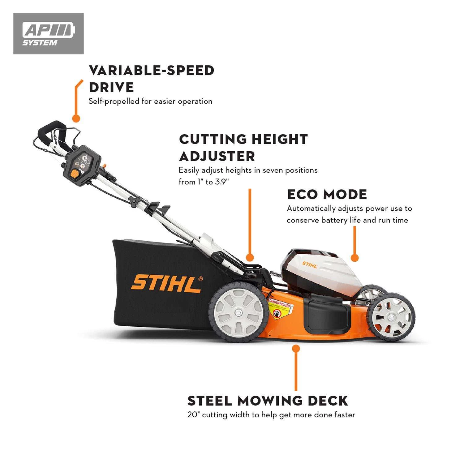 STIHL RMA 510 V 21 In. 36 V Battery Self-Propelled Lawn Mower Tool Only 4 STIHL RMA 510 V 21 In. 36 V Battery Self-Propelled Lawn Mower Tool Only - Image 2